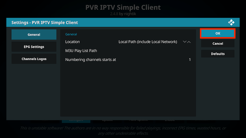 IPTV Subscription KODI